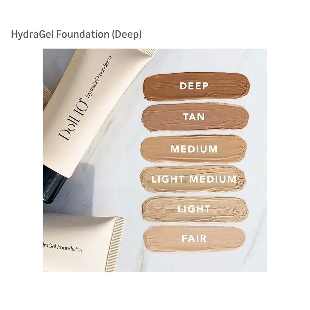 Doll 10 Hydragel Foundation Deep 30 ml 1 oz Each Hydra Gel,  1 Sealed